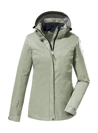 Killtec Outdoorjacke KILLTEC KOS 133 WMN JCKT, Damen, Gr. 34, grau (graugr&uuml;n), Obermaterial: 100% Polyester;Futter: 100% Polyester, Jacken Outdoorjacke, Wasse