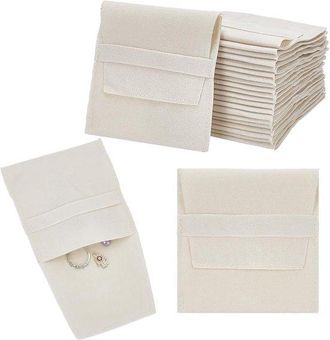 OEM 24 Bolsitas De Microfibra Para Joyas En Color Encaje Antiguo, Dulces Y Regalos, 9,6 X 9,5 Cm, Perfectas Para Empaquetar Y Organizar