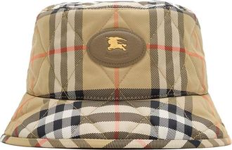 Burberry Beige Check Bucket Hat