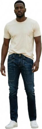 Jeckerson Dark Blue Jeckerson Mens 5-Pocket Jeans