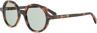 Celine Cirkelvormige Zonnebril - Dames - Zonnebrillen - Bruin - 48 MM - Accessoires