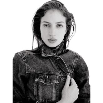 H&M Denim Jacket in Denim Blue at Nordstrom, Size Xx-Small