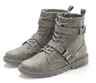 Vivance Stiefelette VIVANCE Stiefel, Boots, Damen, Gr. 35, grau, Obermaterial: 100% Lederimitat. Decksohle: 100% Textilmaterial. Futter: 100% Textilmaterial. 