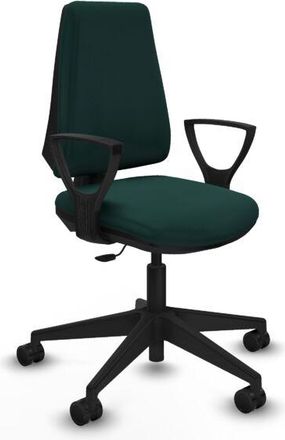 Piqueras y Crespo Piqueras Y Crespo - Elche Cp Similpiel Verde Botella Brazos Fijos Base Piramidal Ruedas Nailon 65mm