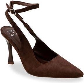 Chase + Chloe by Intouch Footwear Jazir Ankle Strap Pump in Brown at Nordstrom Rack, Size 8.5