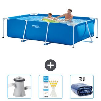 Intex Piscina Con Estructura Rectangular - 260x160x65 Cm - 6-piezas Scb74