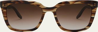 Barton Perreira Bolsha Rectangle Gradient Sunglasses