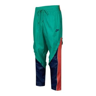Nike Mens Nike Logo Splicing Contrasting Colors Training Sports Pants/Trousers/Joggers Green DA5679-372