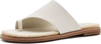 Lucky Brand Kihly Toe Loop Flat Sandals Womens Sandals Tusk : 9.5 M, Leather
