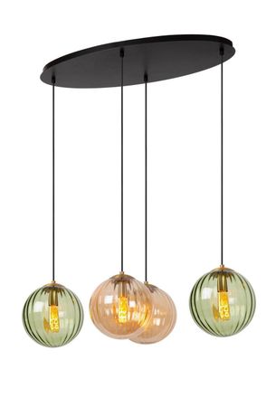 Lucide MONSARAZ Dimmable Adjustable Stylish Retro Indoor Pendant Lamp 4xE27 in Green