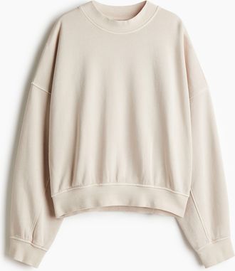 H&M Sweatshirt im Washed-Look - Brown
