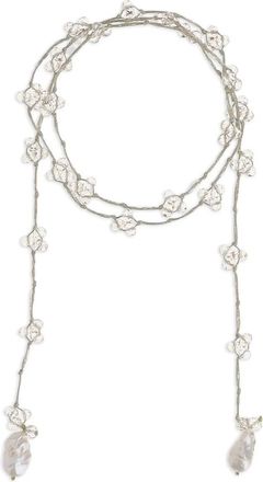 Mela Collana con decorazione - Bianco