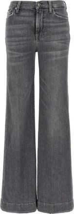 7 For All Mankind Modern Dojo Jeans - Dames - Loose Fit Jeans - Grijs - W26 - Katoen - Jeans