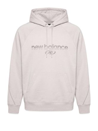New Balance Trackside Fleece Hoodie Grigio