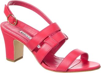Manolo Blahnik Memarhi 70 Leather Sandal