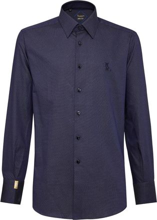 Billionaire Boys Club Slim Fit Overhemd Milano - Heren - Casual Overhemden - Blauw - XS - Katoen - Overhemden