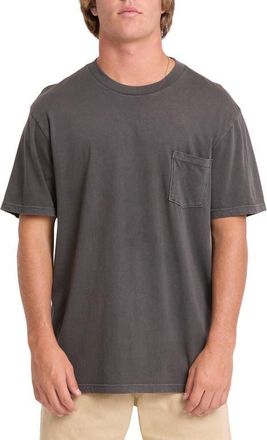 Billabong Essential Cotton Pocket T-Shirt in Raven at Nordstrom, Size Small