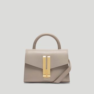 DeMellier The Nano Montreal in Taupe Smooth Leather Mini & Nano bag