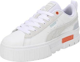 Puma Womens Sneakers, White-maple Syrup, 5 UK