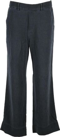 Mason's Midnight Blue Wide-Leg Lyocell Pants