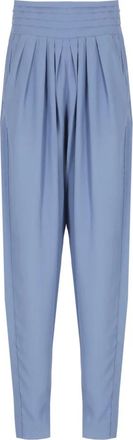 Lanvin Tapered Broeken - Dames - Broeken - Blauw - M - Leer - Broeken
