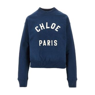 Chlo&eacute; Logo patch sweatshirt Woman S