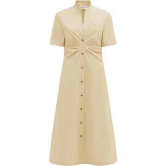 Câllas Milano NOOR A-Line Shirtdress Gathered Front in Yellow at Nordstrom, Size 46 It