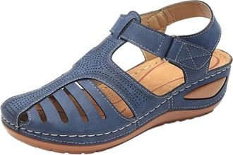 Generic Closed Toe Sandals for Women,Wide Fit Sandals for Women,Platform Fisherman Sandal,Hollow Out Breathable Sports Sandal,Summer Outdoor Beach Shoes for H