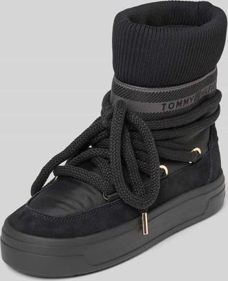 Tommy Hilfiger Stiefel mit Leder-Anteil in Black, Größe 36