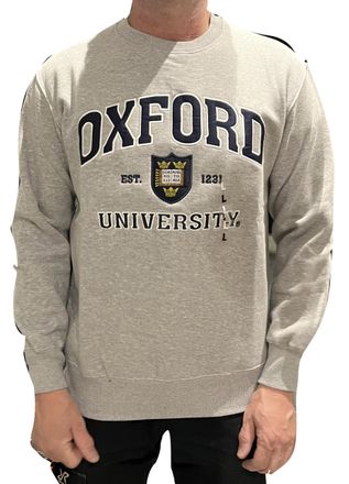 Oxford University Official Sweatshirt - Grey color (UK, Alpha, XXL, Regular, Regular)
