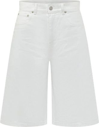 Coperni Denim Bermuda Shorts - Dames - Denim shorts - Wit - XS - Denim - Korte Broeken