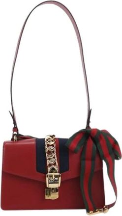 Gucci Pre-owned Shoulder Bags, female, Red, Size: ONE SIZE Pre-owned Vintage Shoulder Bag