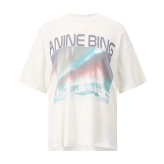 Anine Bing Mujer, Camisetas, Blanco, Talla: L