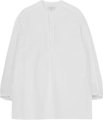 Yohji Yamamoto Overhemden, Heren, Wit, L, Casual Shirts