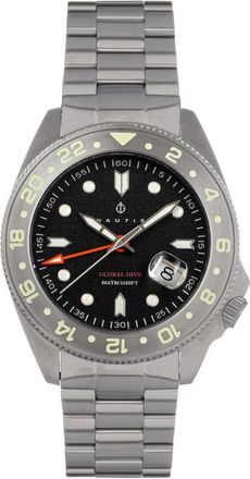 Nautis Global Dive Black Dial Mens Watch 18093G-C