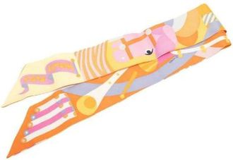 Herm&egrave;s Pre-owned Scarves, female, Multicolor, Size: ONE SIZE Pre-owned Silk Scarf
