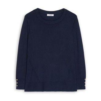 Fiorella Rubino Dames, Truien, Blauw, Maat: M Nylon