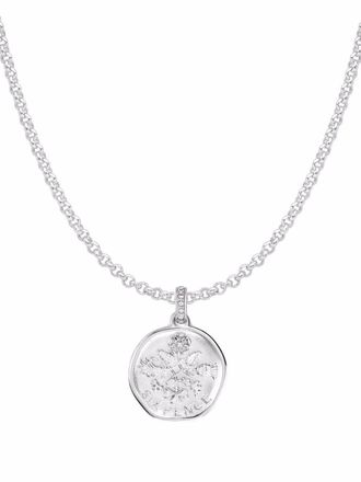 Dower & Hall Sispence Story pendant necklace - men - Sterling Silver - One Size