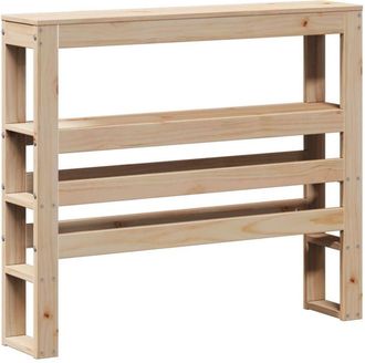 vidaXL Cabecero de cama con estantes madera maciza de pino 90 cm vidaXL
