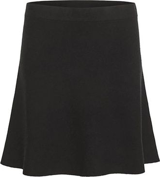 Karen by Simonsen Meteoriet Gebreide Rok - Dames - Korte rokken - Zwart - XL - Polyester - Rokken