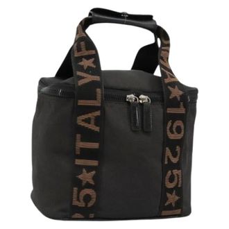 Fendi Pre-owned Mini Bags, female, Black, Size: ONE SIZE Pre-owned Vintage Canvas Mini Hand Bag