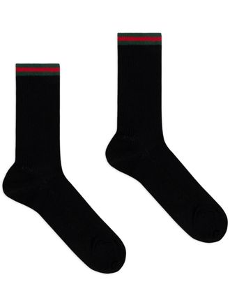 Gucci Sokken met Web-streep van katoenblend - Zwart