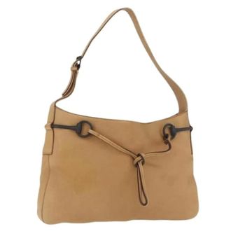 Gucci Pre-owned Shoulder Bags, female, Beige, Size: ONE SIZE Pre-owned Vintage Shoulder Bag