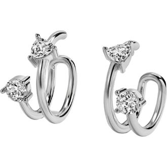 Lili Claspe Eraz Set of 2 Ear Cuffs in Silver at Nordstrom