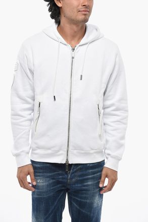 Dsquared2 DUCATI Felpa Hoodie in Cotone Logo Logo Patch Tono su Tono Dsquared2