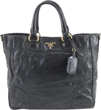 Prada Pre-owned Handbags, female, Black, Size: ONE SIZE Pre-owned Vintage Handbag