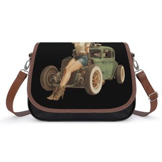 Generic World War II Woman Womens Crossbody Bag Fashion Shoulder Handbags Message Tote Bag with Adjustable Strap