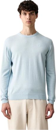 Karl Lagerfeld Pullover 655000 - Heren - Ronde hals truien - Blauw - L - Katoen - Truien & Vesten