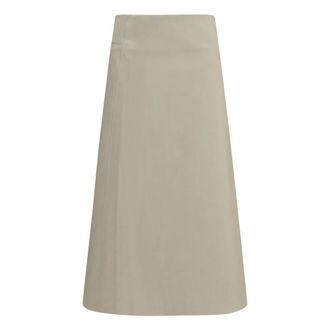 Rier Gonna in Cotone Bonded - - Skirts - Donna - Grigio - L