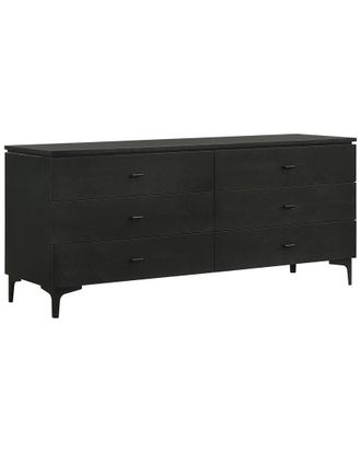 Armen Living Legend Glaze Ash Veneer 6 Drawer Dresser